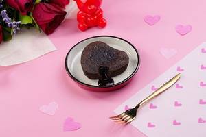 Heart-shaped Choco Lava Cake