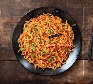 Garlic baby corn noodles