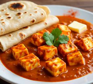 Paneer Butter Masala [4Pieces]+4Tawa Roti