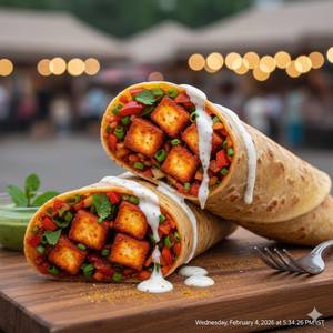 Chilli Paneer Shawarma