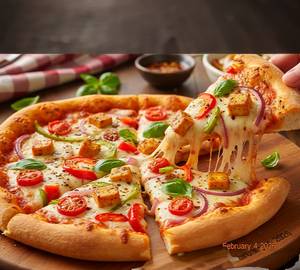 Veg paneer pizza