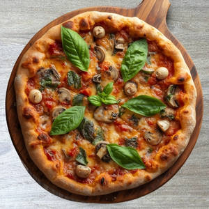 Mushroom Basil Pizza [8 Inch]