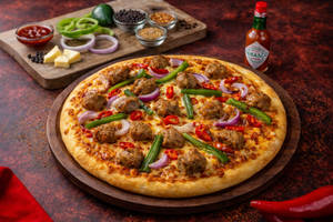 Fiery Meatball Pizza