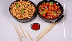 Veg Manchurian Noodles
