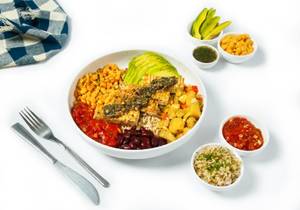 Grilled Tofu & Chimichurri Vegan Health Bowl