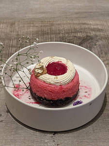 Strawberry Cheese Cake (eggless)