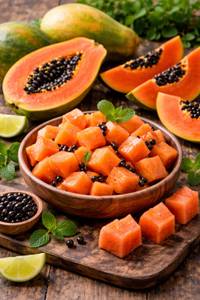 papaya fruit bowl