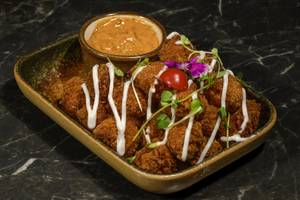 Periperi Chicken Popcorn With Lemon Garlic Aioli