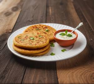 5 aloo paratha with dahi