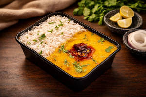 Dal Tadka Jeera Rice Bowl.