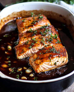 Steamed Salmon With Chilli Garlic Sauce