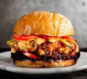 Bbq chicken burger