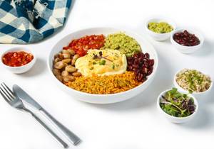 High Protein Breakfast Burrito Bowl .