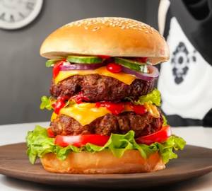 Beef decker burger [double]