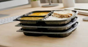 3 Small Thalis Pack (per Thali - Veg, Dal Fry, Steam Rice, 2 Tawa Rotis)