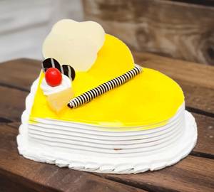 Pineapple Heart Shape Cake