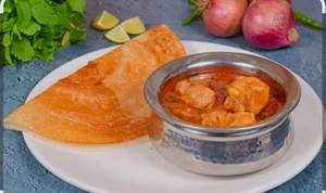 2 Dosa With Chicken Curry [250 Ml]