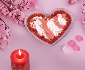 Valentine's Special - Crimson Heart Red Velvet Cheesecake