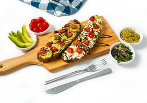 Avocado Toast Duo Cottage Cheese And Avocado