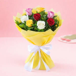 8 Mix Roses Bouquet