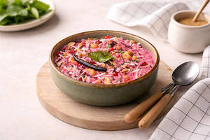 Beetroot Curd Rice