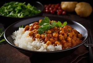 Chole Rice Meal box[Salad + Pickle]