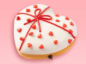 Knot Your Average Crush Heart Shaped Donut.