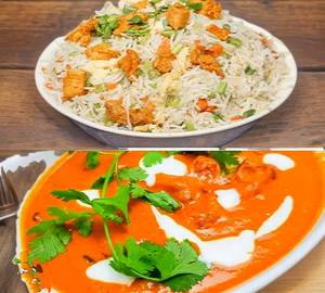 Veg Fried Rice and Paneer Butter Masala
