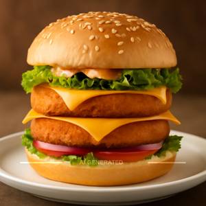 Tikki Burger With Cheese Slice