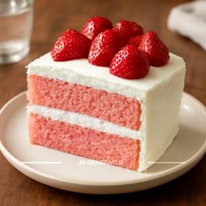 Fresh strawberry cake