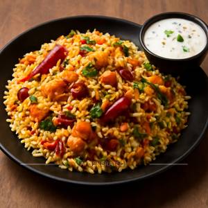 Kashmiri Biryani With Raita