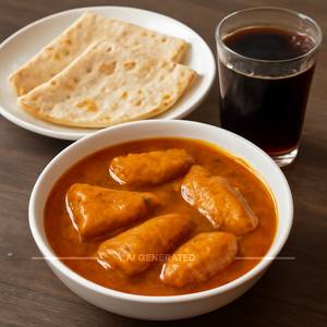 Fish Curry (4 Pieces) With Rumali Roti (5) And Cold Drink