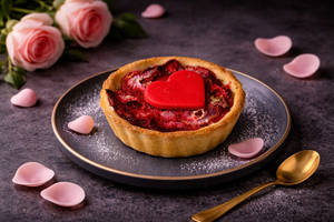 Valentine's Strawberry Pie