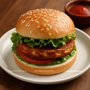 Corn tikki burger