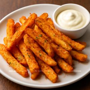 Masala Fries With Mayonnaise