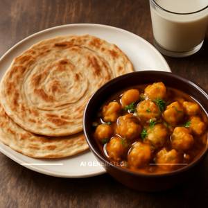 Aloo Masala & Paratha Meal