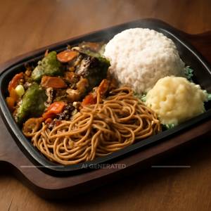 Veg Black Pepper Sizzler