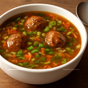 Veg Manchurian Soup