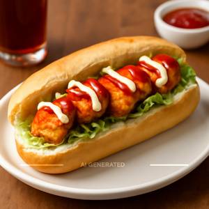 Paneer Hot Dog 