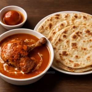 BHATTI CHICKEN(QUARTER)+4 BUTTER ROTI+1 PCS GULAB JAMUN