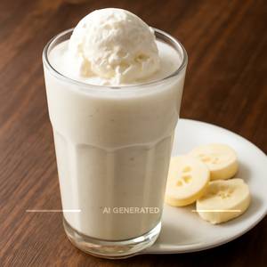 Banana Shake with Vanilla Ice cream