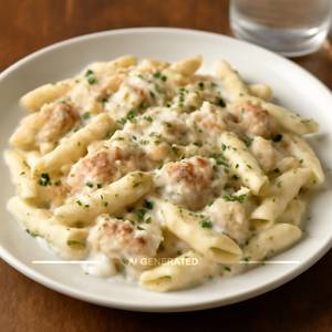 Non Veg White Sauce Pasta