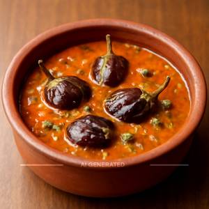 Baingan Masala Handi Half