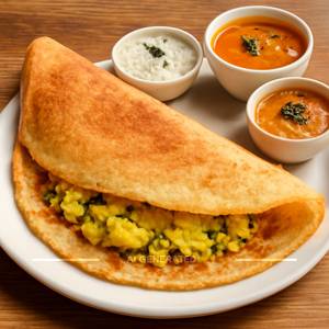Onion masala dosa