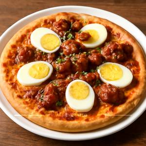 8" Egg Manchurian Pizza