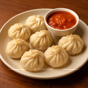 Paneer steamed momos 