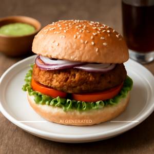 Veg Aloo Tikki Burger