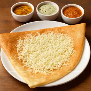 Plain Dosa with Cheese
