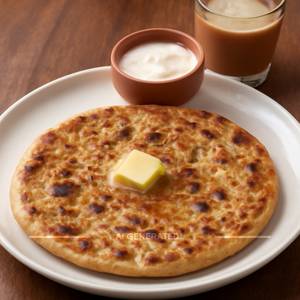 2 Aloo Butter Paratha                             