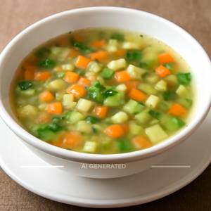Veg clear soup